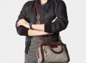 61% off!  Fossil Logan Small Satchel-Black $89.78