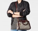 61% off!  Fossil Logan Small Satchel-Black $89.78