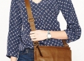 55% OFF! Fossil Morgan Traveler Cross Body Bag $75.19