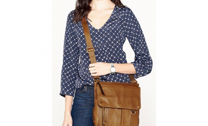 55% OFF! Fossil Morgan Traveler Cross Body Bag $75.19