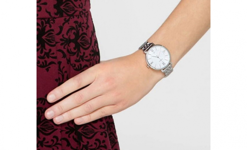 46% off!  Fossil Women’s ES3433 Jacqueline Three-Hand Stainless Steel Watch $61.98