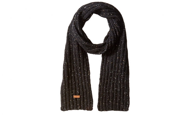 Fred Perry Men’s Donegal Ribbed Scarf, Black, One Size $30.97