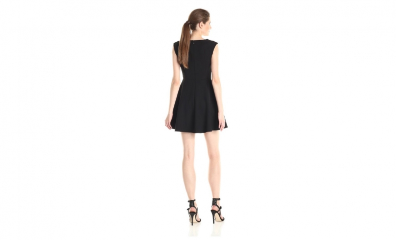 French Connection Women’s Whisper Light Dress, Black, 8 $50.40