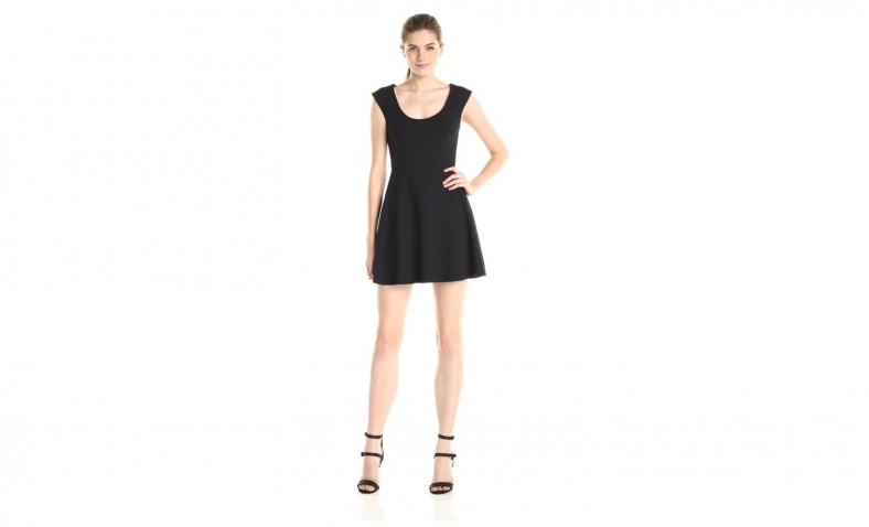 French Connection Women’s Whisper Light Dress, Black, 8 $50.40