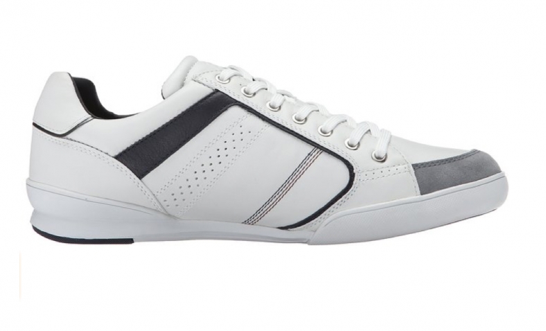Geox Men’s U Kristof Fashion Sneaker, White/Shell Leather/Suede, 40 M US $46.32