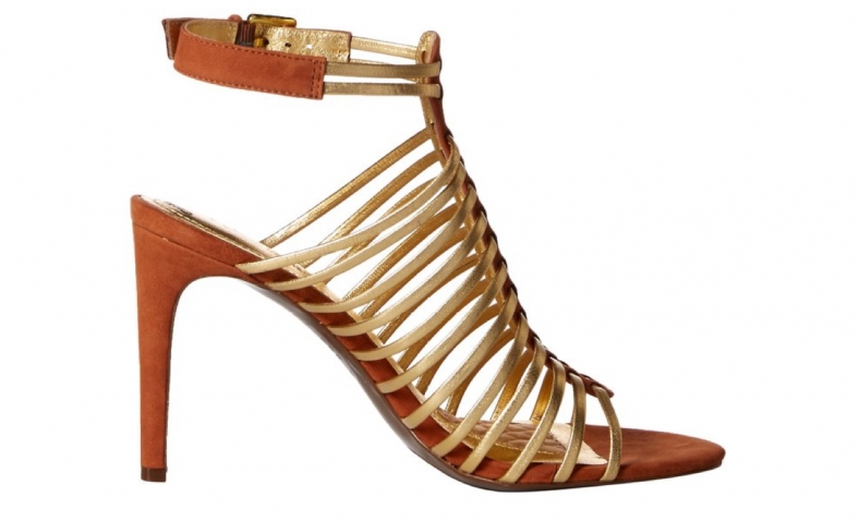 Ralph Lauren Women’s Skyla Heeled Sandal, RL Gold/Polo Tan/Elko Nubuck, 5.5 B US$34.30