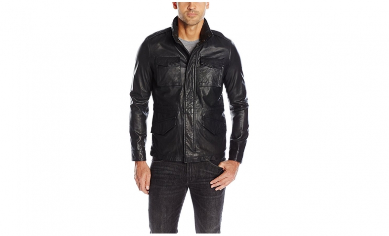 Classic for size L Levi’s Men’s Lamb Leather Four Pocket Military Jacket $110.27