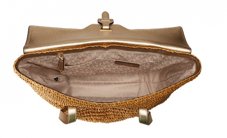 49% OFF! MICHAEL Michael Kors Straw Naomi Large Tote $149.99