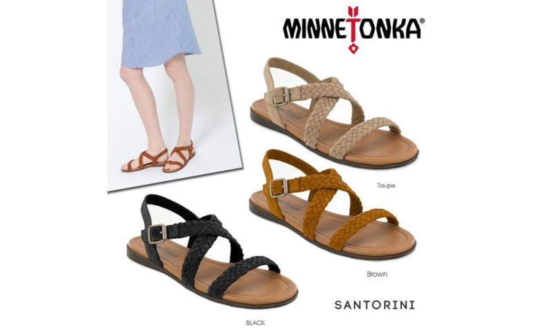 57% OFF! Minnetonka Women’s Santorini Sling Back Sandals £21.19