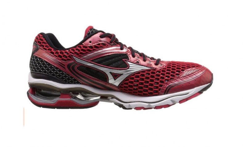 Mizuno Men’s Wave Creation 17 Running Shoes, Chinese Red/Silver/Black, 10 M US  $74.98