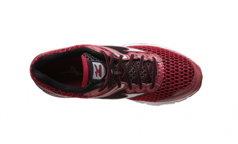 Mizuno Men’s Wave Creation 17 Running Shoes, Chinese Red/Silver/Black, 10 M US  $74.98