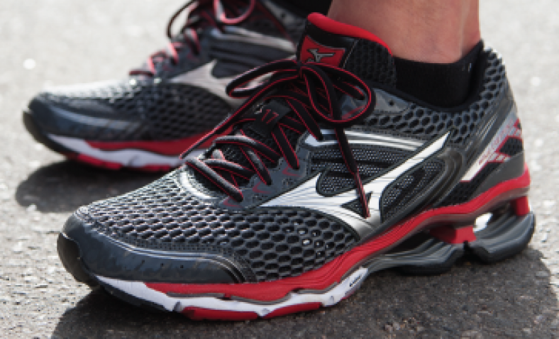 Mizuno Men’s Wave Creation 17 Running Shoes, Chinese Red/Silver/Black, 10 M US  $74.98