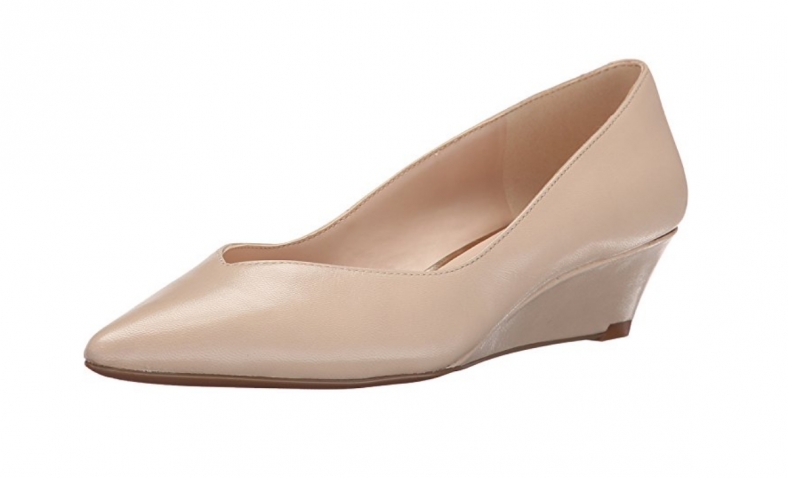 48% off!  Nine West Women’s Elenta Leather Wedge Pump $23.96