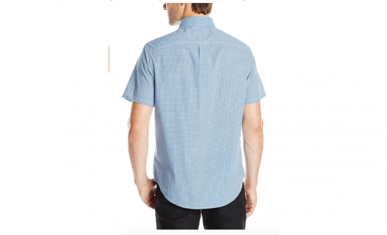 Original Penguin Men’s Mini Gingham Shirt, Snorkel Blue, Small$25.46