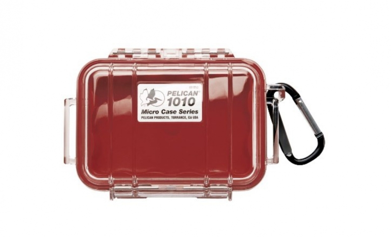 Pelican 1010 Micro Case, Red with Clear Lid $9.84