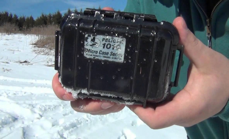 Pelican 1010 Micro Case, Red with Clear Lid $9.84