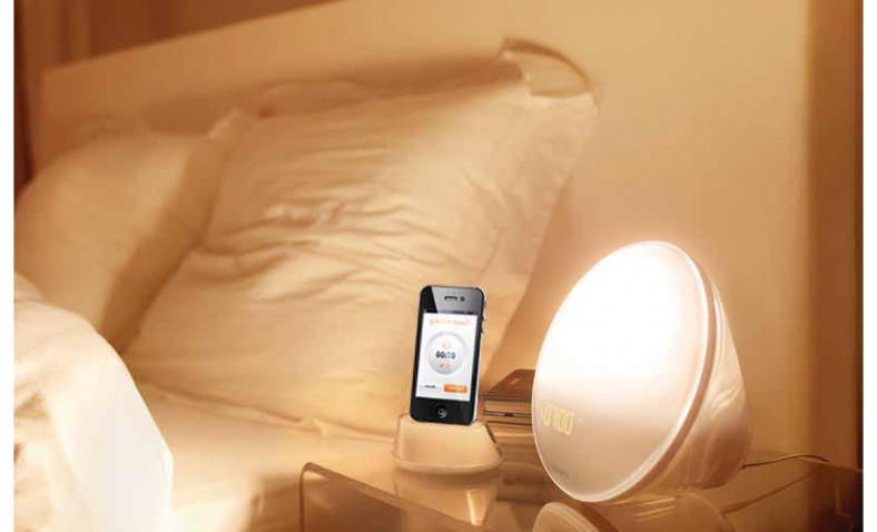 Philips Wake-Up Light with Sunrise Simulation, White, HF3500 $49.99