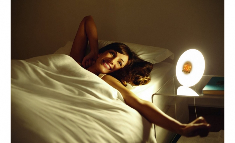 Philips Wake-Up Light with Sunrise Simulation, White, HF3500 $49.99