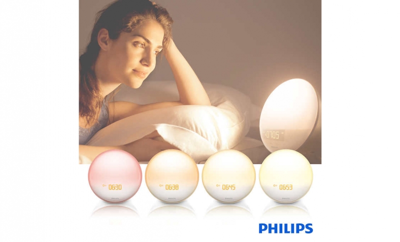 Philips Wake-Up Light with Sunrise Simulation, White, HF3500 $49.99