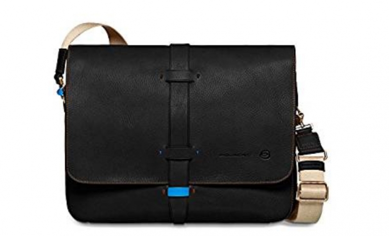 Piquadro Laptop Messenger Bag with iPad Air Sleeve Handmade By Tuscan Craftsmen $102.06