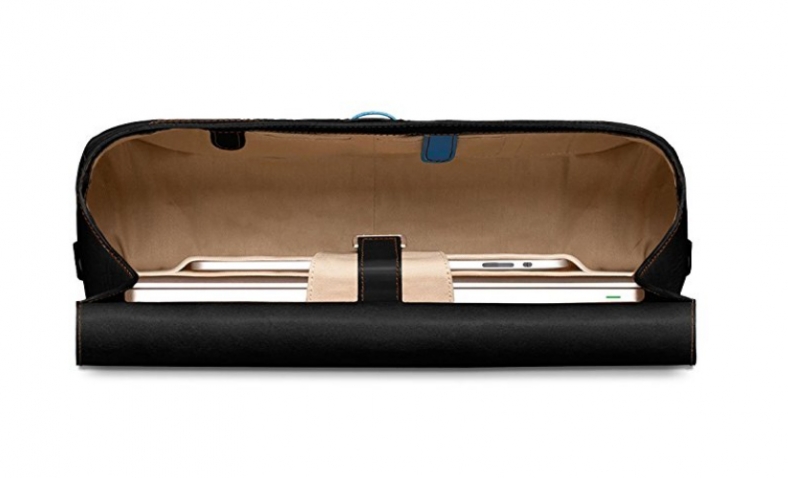 Piquadro Laptop Messenger Bag with iPad Air Sleeve Handmade By Tuscan Craftsmen $102.06