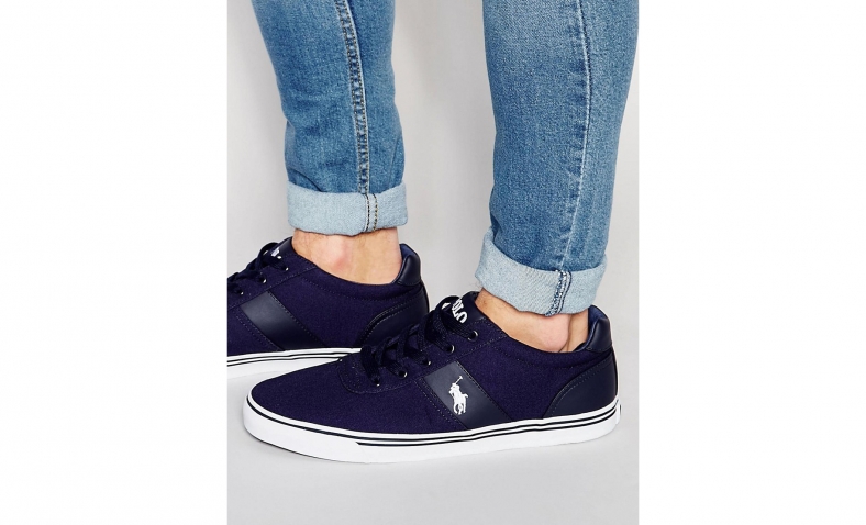 Polo Ralph Lauren Men’s Hanford Fashion Sneaker, Newport Navy, 7.5 D US$17.10