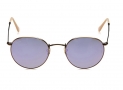 Ray-Ban ROUND METAL – DEMIGLOS BRUSCHED BRONZE Frame LILLAC MIRROR Lenses 50mm Non-Polarized  $84.54