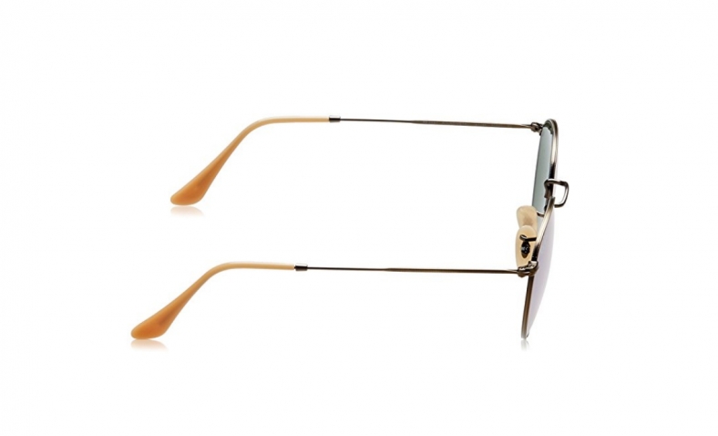 Ray-Ban ROUND METAL – DEMIGLOS BRUSCHED BRONZE Frame LILLAC MIRROR Lenses 50mm Non-Polarized  $84.54