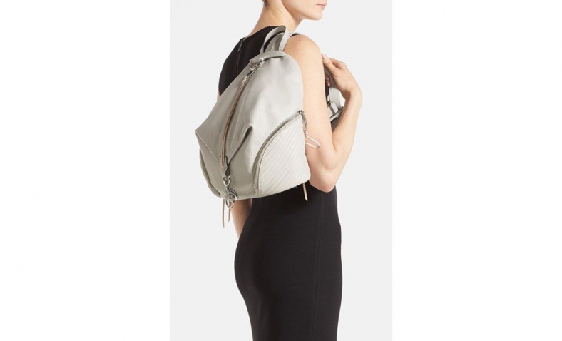 Rebecca Minkoff Julian Backpack Handbag, Putty, One Size$139.99