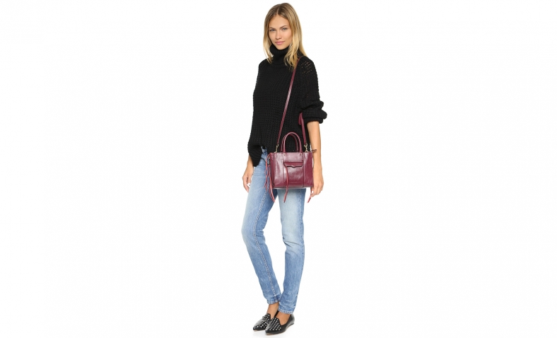 Rebecca Minkoff Side Zip Mini Regan Tote Cross Body $96.04