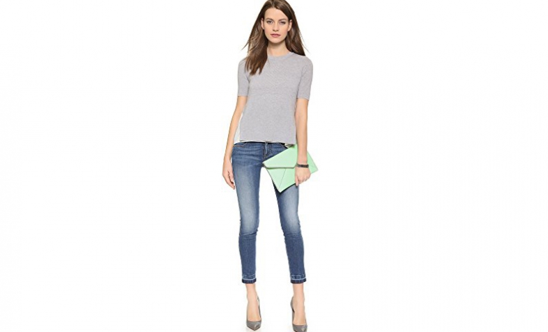 Rebecca Minkoff Star Perf Leo Envelope Clutch, Bleached Blue, One Size $58.50
