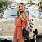 73% off! Rebecca Minkoff Taj with Fringe Back pack $89.34