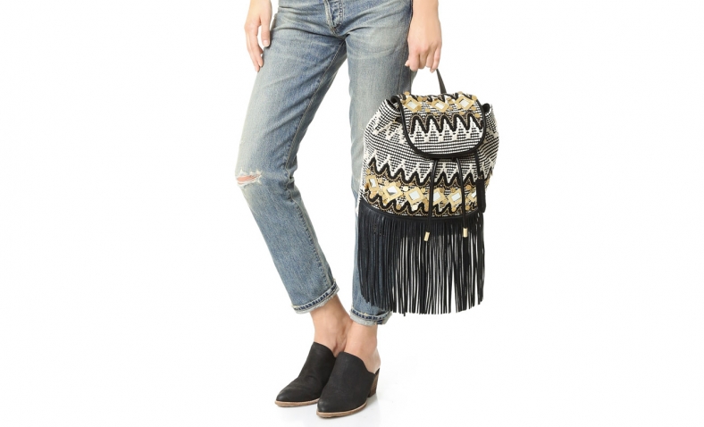 73% off! Rebecca Minkoff Taj with Fringe Back pack $89.34