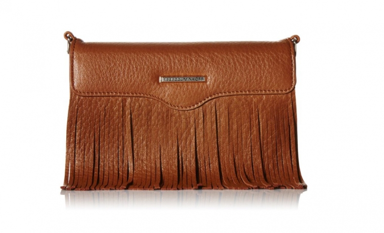 Rebecca Minkoff Universal Fringe Crossbody Iphone 6 Galaxy S6 Phone Wristlet, Almond, One Size$59.98