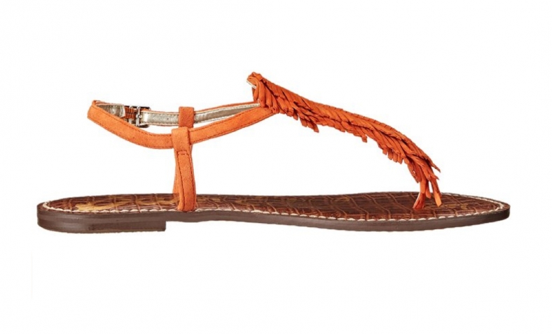 Sam Edelman Women’s Gela Flat Sandal, Tangelo, 6.5 M US$34.71