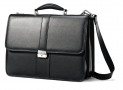 Samsonite Leather Flapover Briefcase $77.00