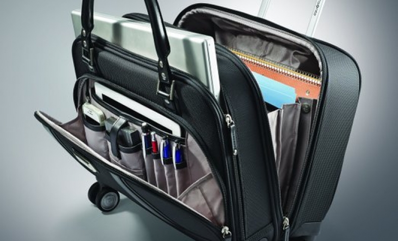 Samsonite Luggage Women’s Spinner Mobile Office, Black, One Size $84.75