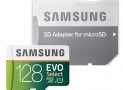 Samsung 128GB EVO Select Micro SDXC Memory Card $39.99