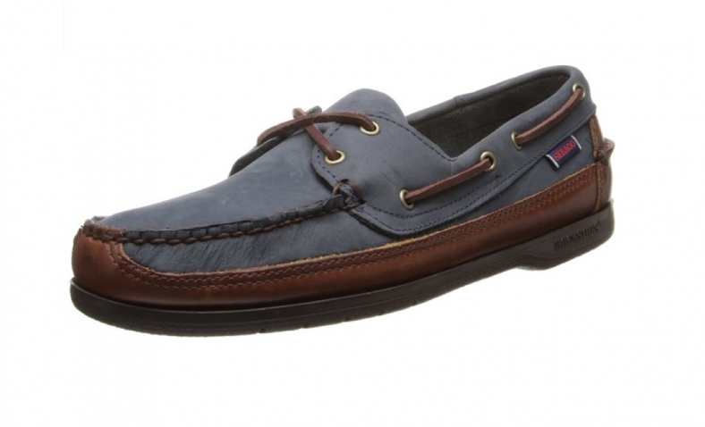 Sebago Men’s Schooner Oxford,Navy/Brown,9.5 M US/D$39.90