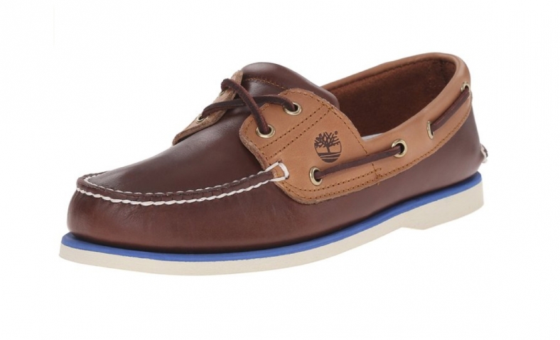 Timberland Men’s Classic Boat Classic 2-Eye Oxford, Dark Brown/Tan Two-Tone, 9.5 M US$47.49