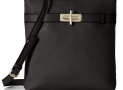 Tommy Hilfiger Belinda Leather Cross Body Bag, Black, One Size $34.50