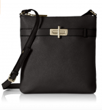 Tommy Hilfiger Belinda Leather Cross Body Bag, Black, One Size $34.50
