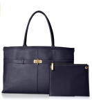 Tommy Hilfiger Belinda Leather EW Tote Top Handle Bag $53.22