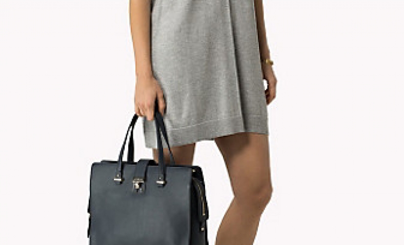 Tommy Hilfiger Belinda Leather EW Tote Top Handle Bag $53.22