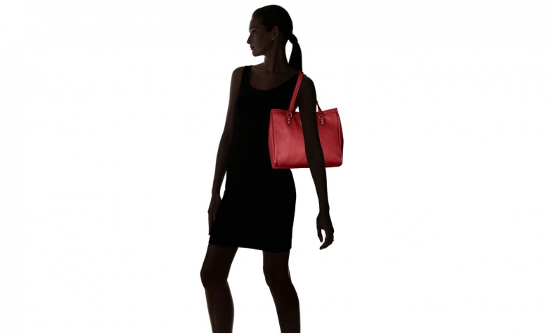 Tommy Hilfiger Maggie Pebble Tote Top Handle Bag, Red, One Size $69.15