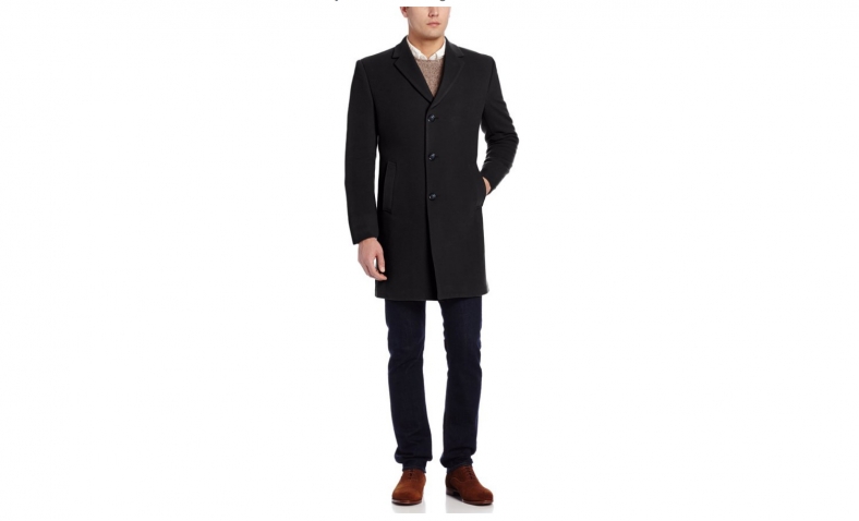 78% off  Tommy Hilfiger Men’s Barnes Single Breasted Walker Coat $109.99