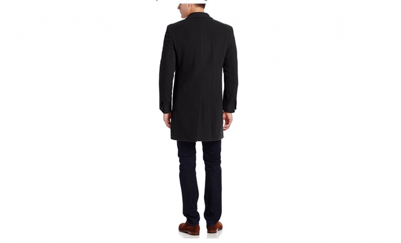 tommy hilfiger men's barnes single breasted walker coat