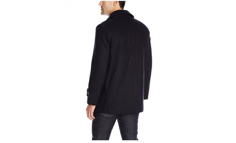 Tommy Hilfiger Men’s Brady Double-Breasted Peacoat $23.12