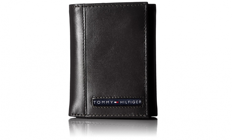 Tommy Hilfiger Men’s Leather Cambridge Trifold Wallet $20.98