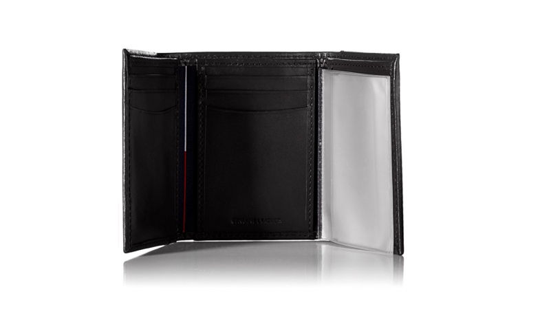 Tommy Hilfiger Men’s Leather Cambridge Trifold Wallet $20.98